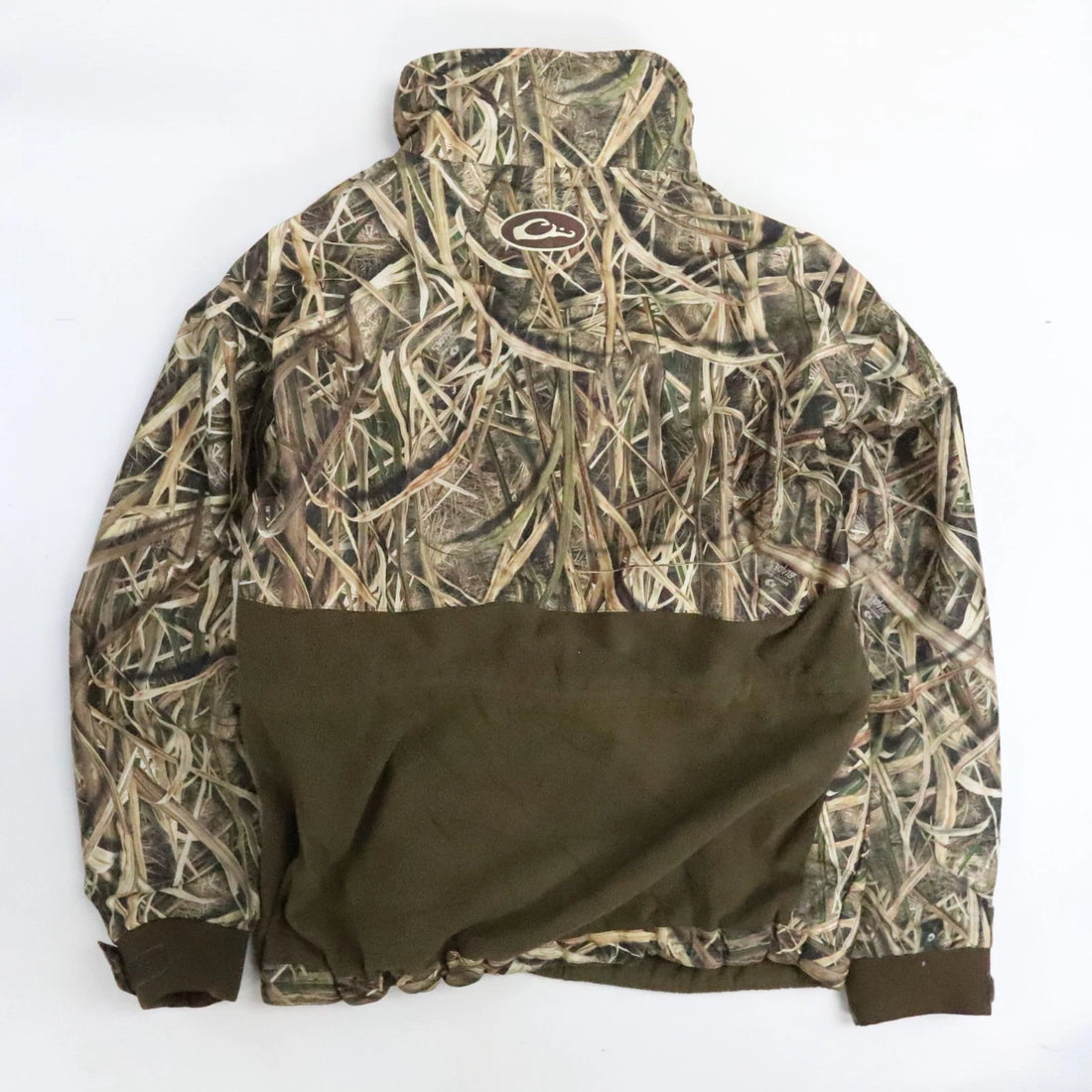 Drake Mossy Oak Shadow Grass Blades Camo Fleece Jacket Size Large