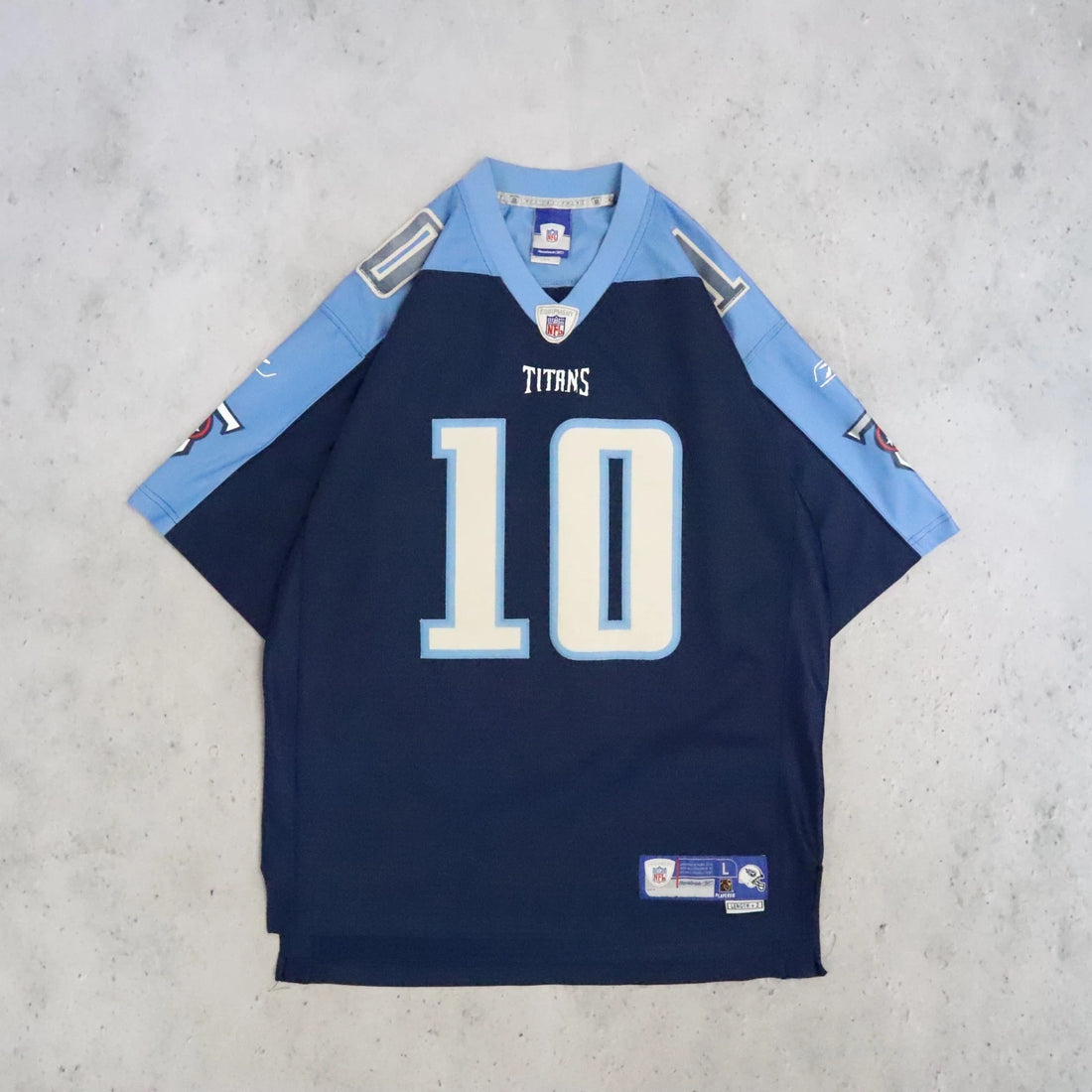 Vintage Tennessee Titans Vince Young Reebok Jersey Size Large NFL