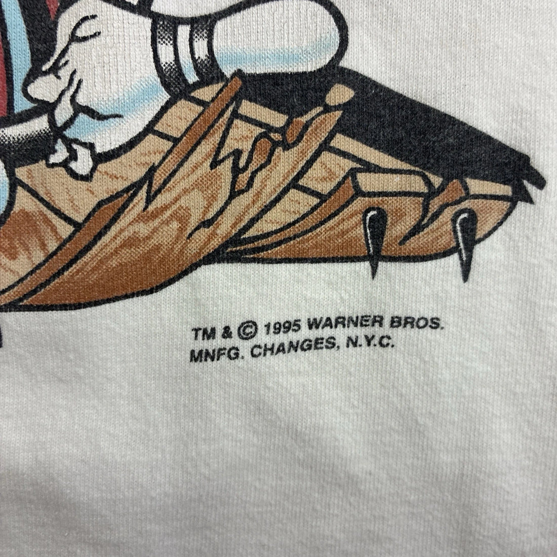 Vintage Taz Bowling Looney Tunes T-Shirt Size Large 90s