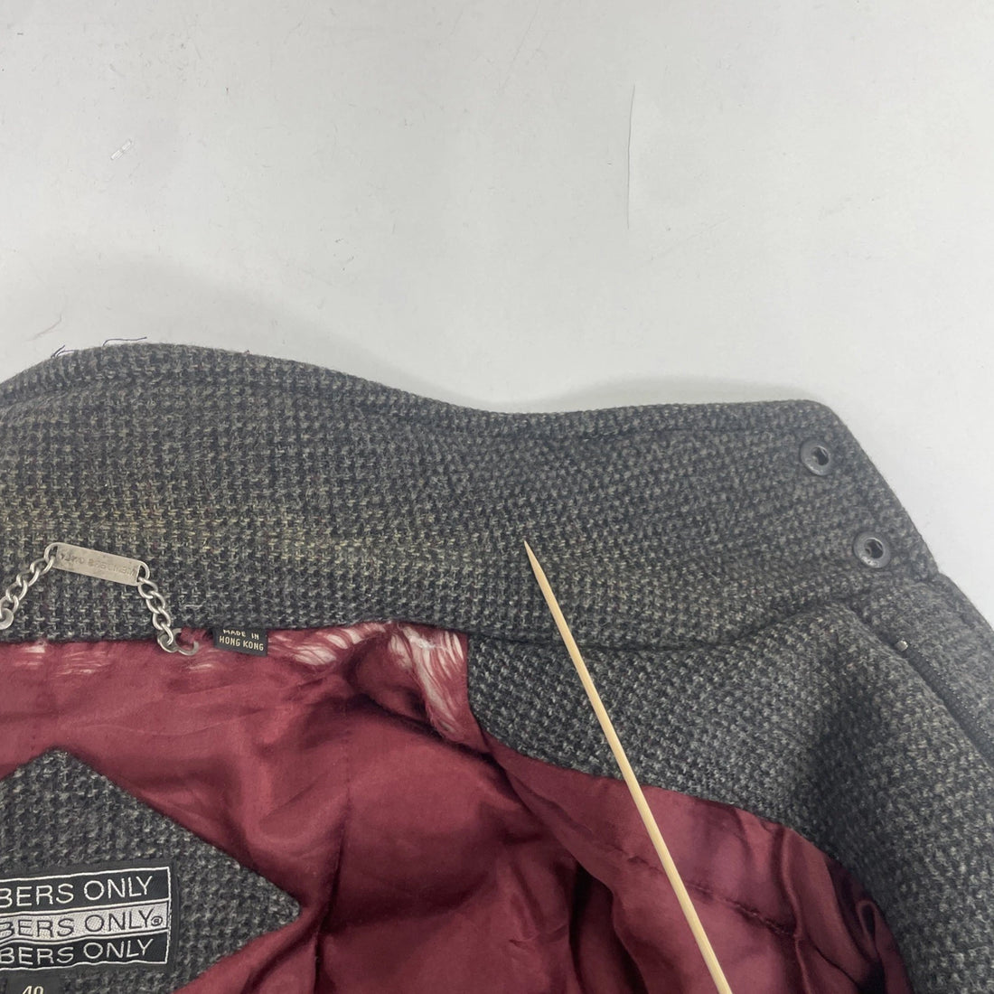 Vintage Members Only Wool Bomber Jacket Size 40