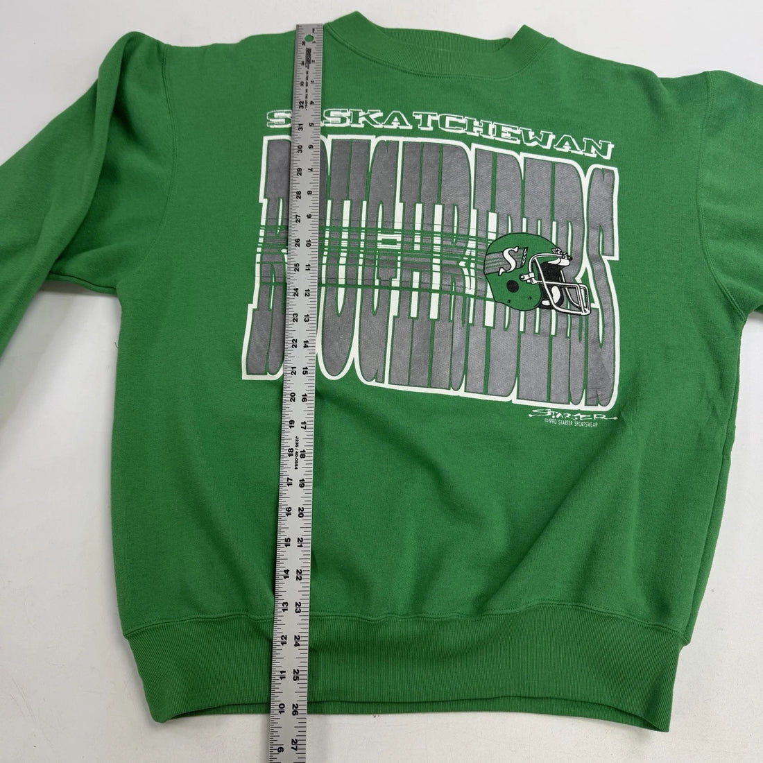 Vintage Saskatchewan Roughriders Starter Crewneck Sweatshirt Size Large 90s CFL