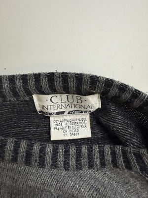 Vintage Club International Mountain Climb Crewneck Sweater Size Medium