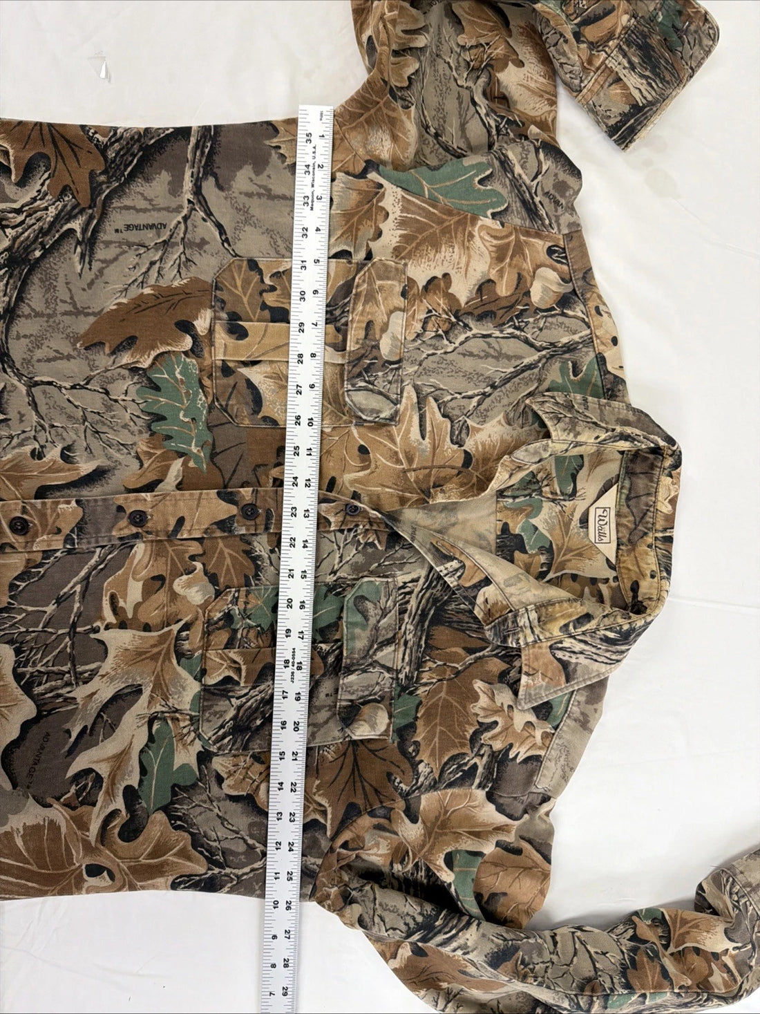Vintage Walls Advantage Camo Button Up Shirt Size XL