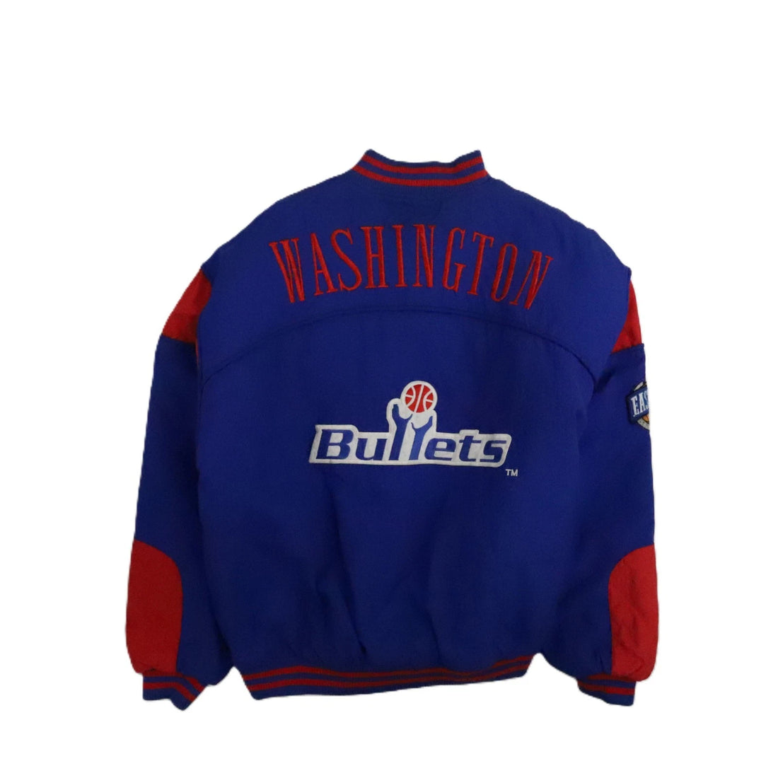 Vintage Washington Bullets Nutmeg Bomber Jacket Size XL NBA