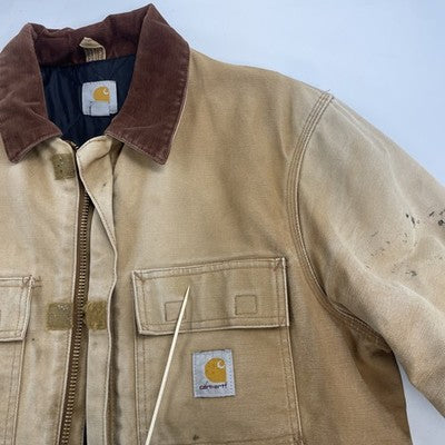 Carhartt Canvas Arctic Work Jacket Size Medium Brown