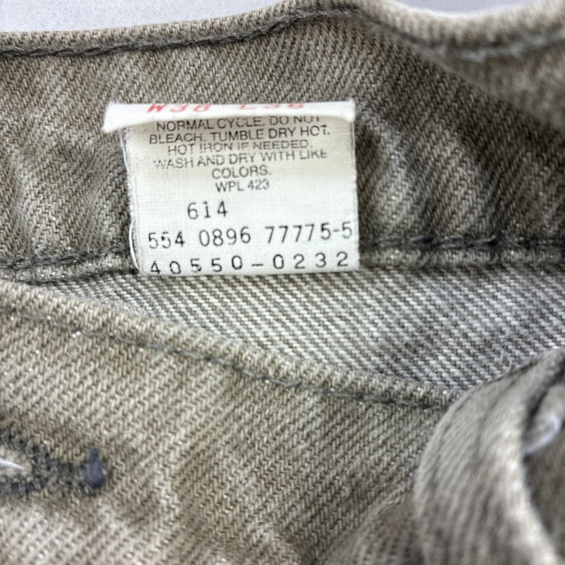 Vintage Levi Strauss & Co 550 Denim Jeans Pants 38 X 36 Green 40550-0232