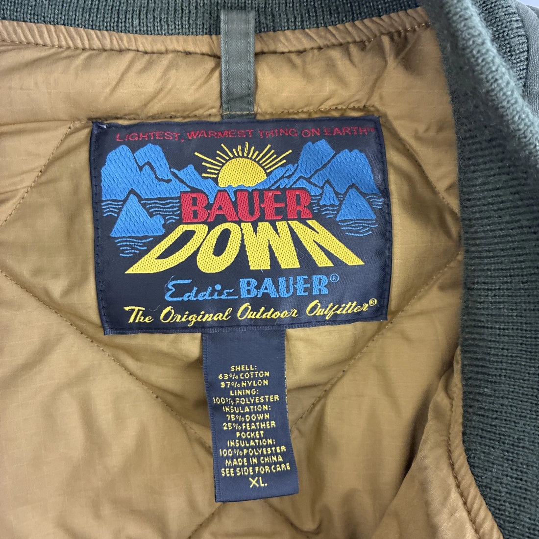 Eddie Bauer Quilted Skyliner Jacket Size XL