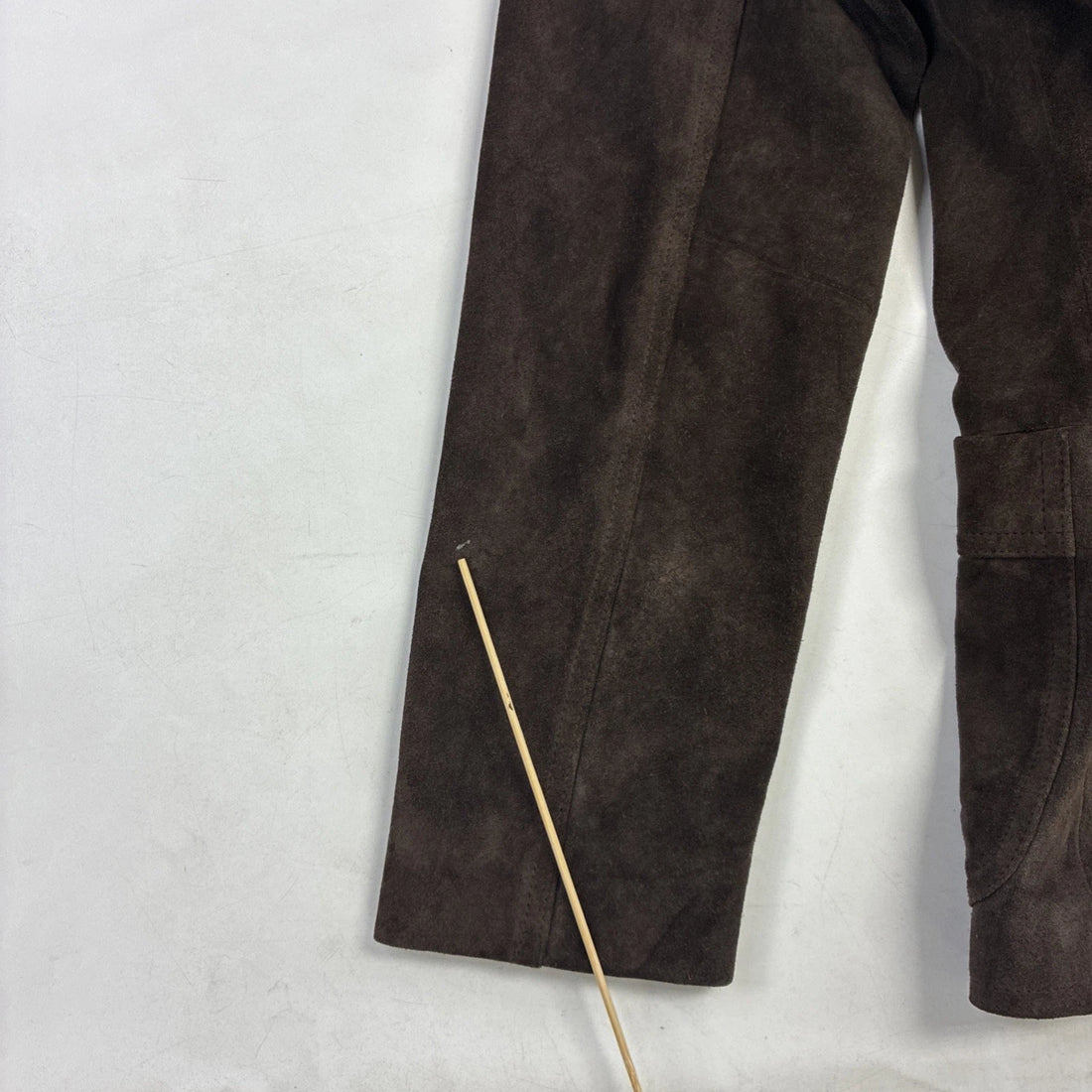 GAP Leather Suede Coat Jacket Size Medium Brown