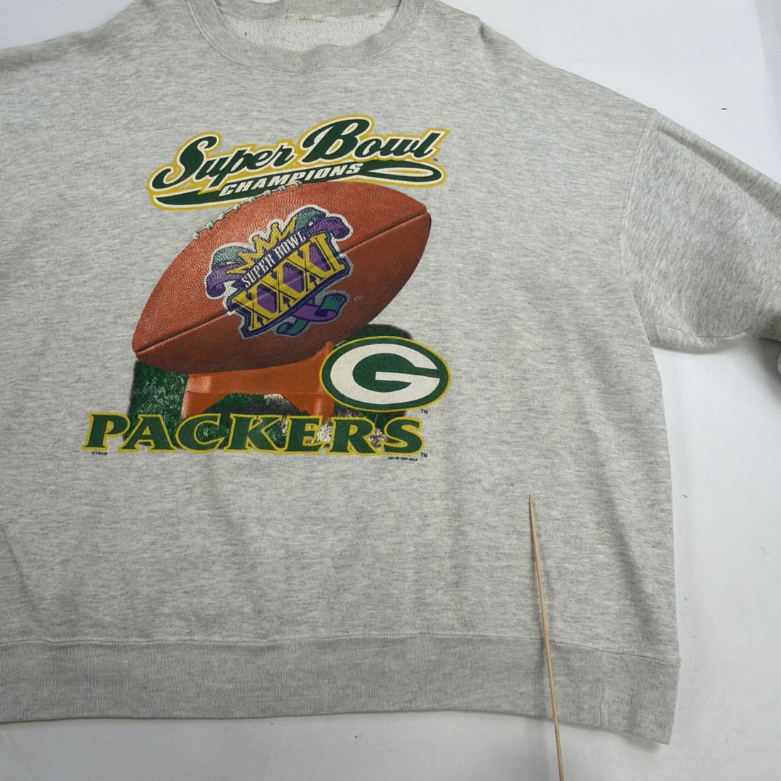 Vintage Green Bay Packers Super Bowl XXXI Champs Sweatshirt Size XL 90s NFL