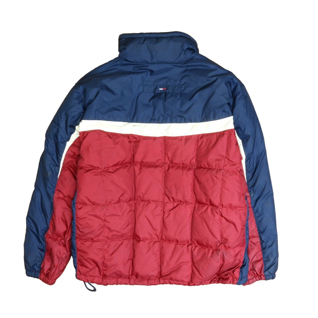 Vintage Tommy Jeans Hilfiger Puffer Jacket Size XL Red Blue Insulated