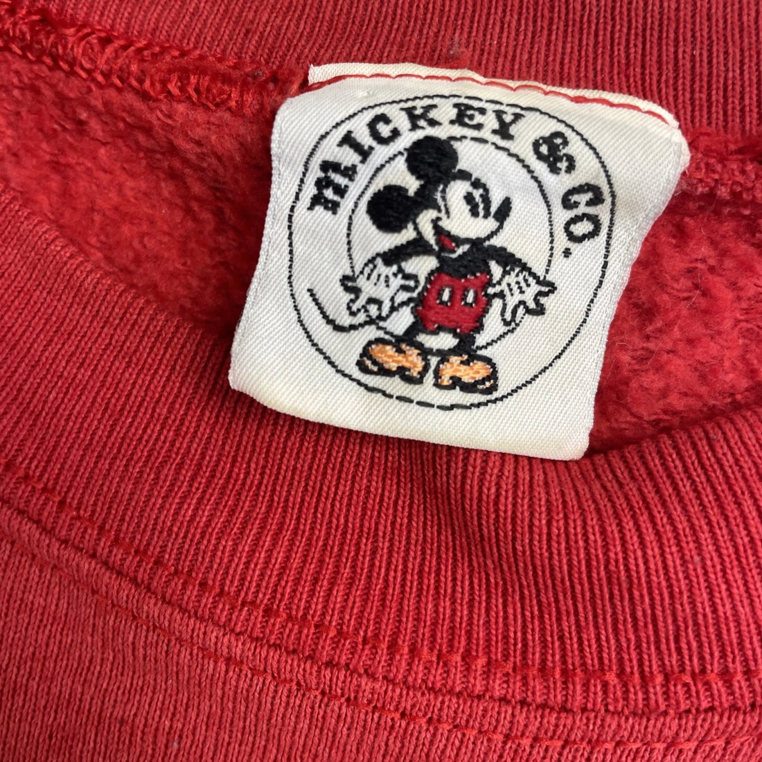 Vintage Mickey Mouse Disney Crewneck Sweatshirt Size XL Red