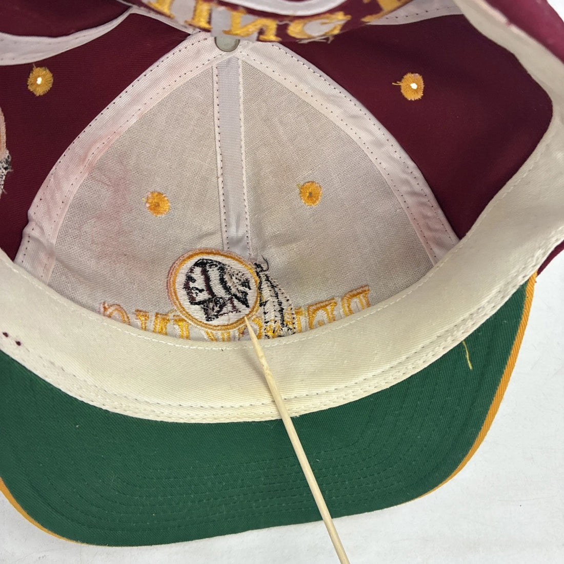 Vintage Washington Redskins Blockhead Snapback Hat OSFA NFL