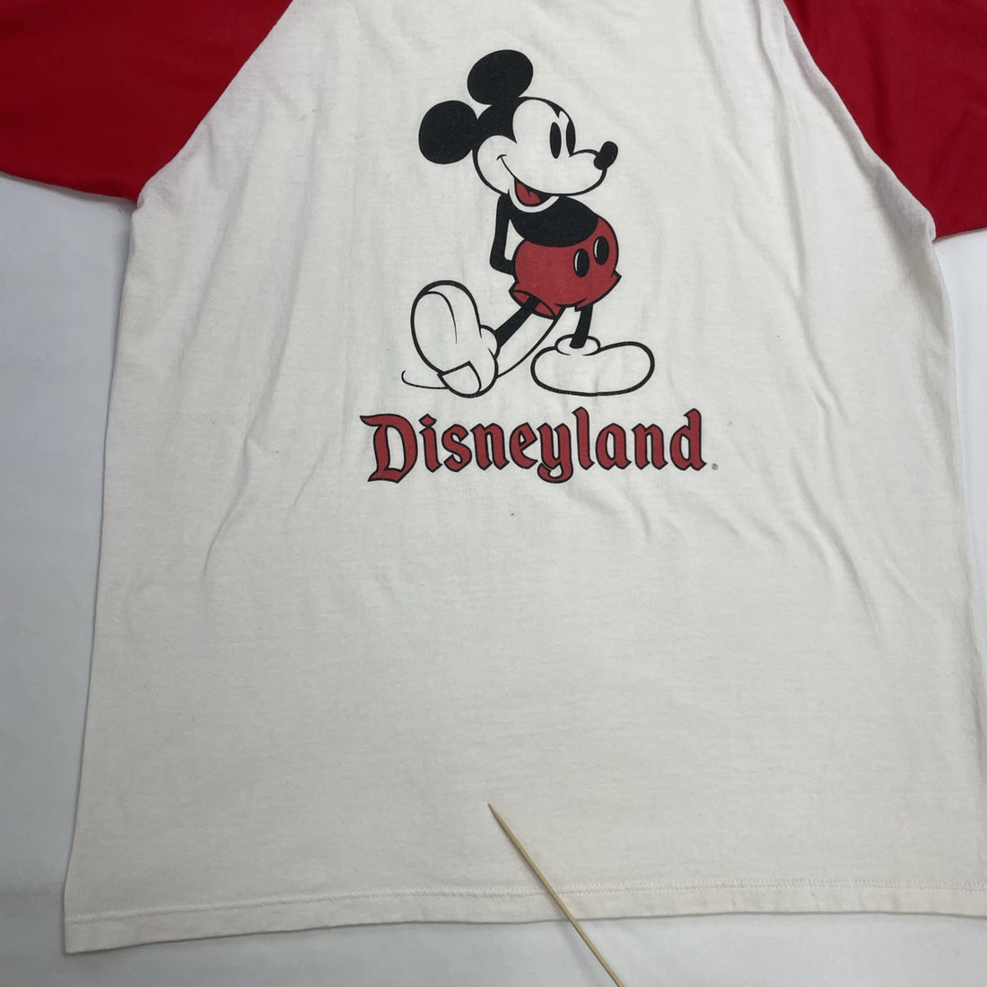 Vintage Mickey Mouse Disneyland Ringer T-Shirt Size XL 90s