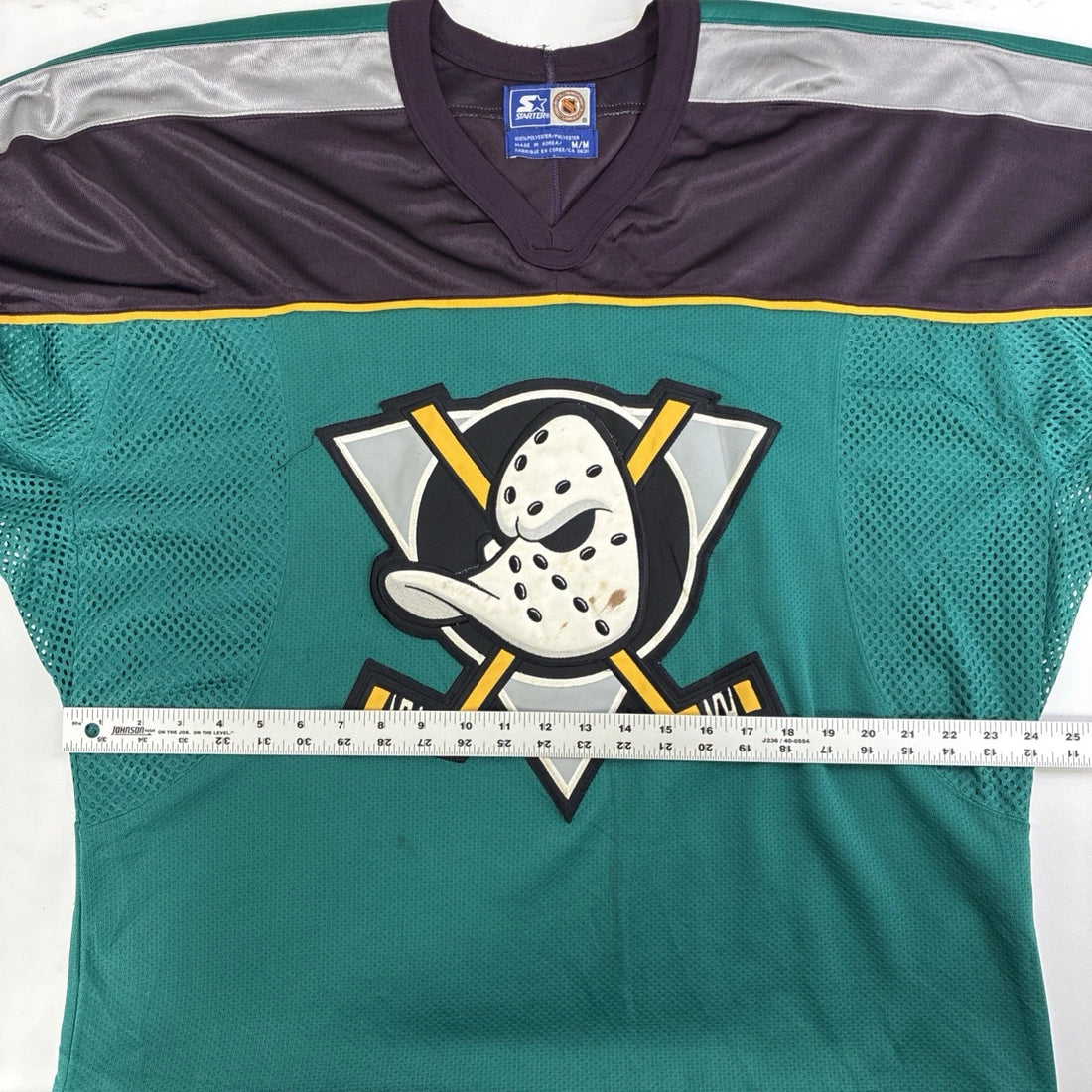 Vintage Anaheim Mighty Ducks Starter Jersey Size Medium NHL