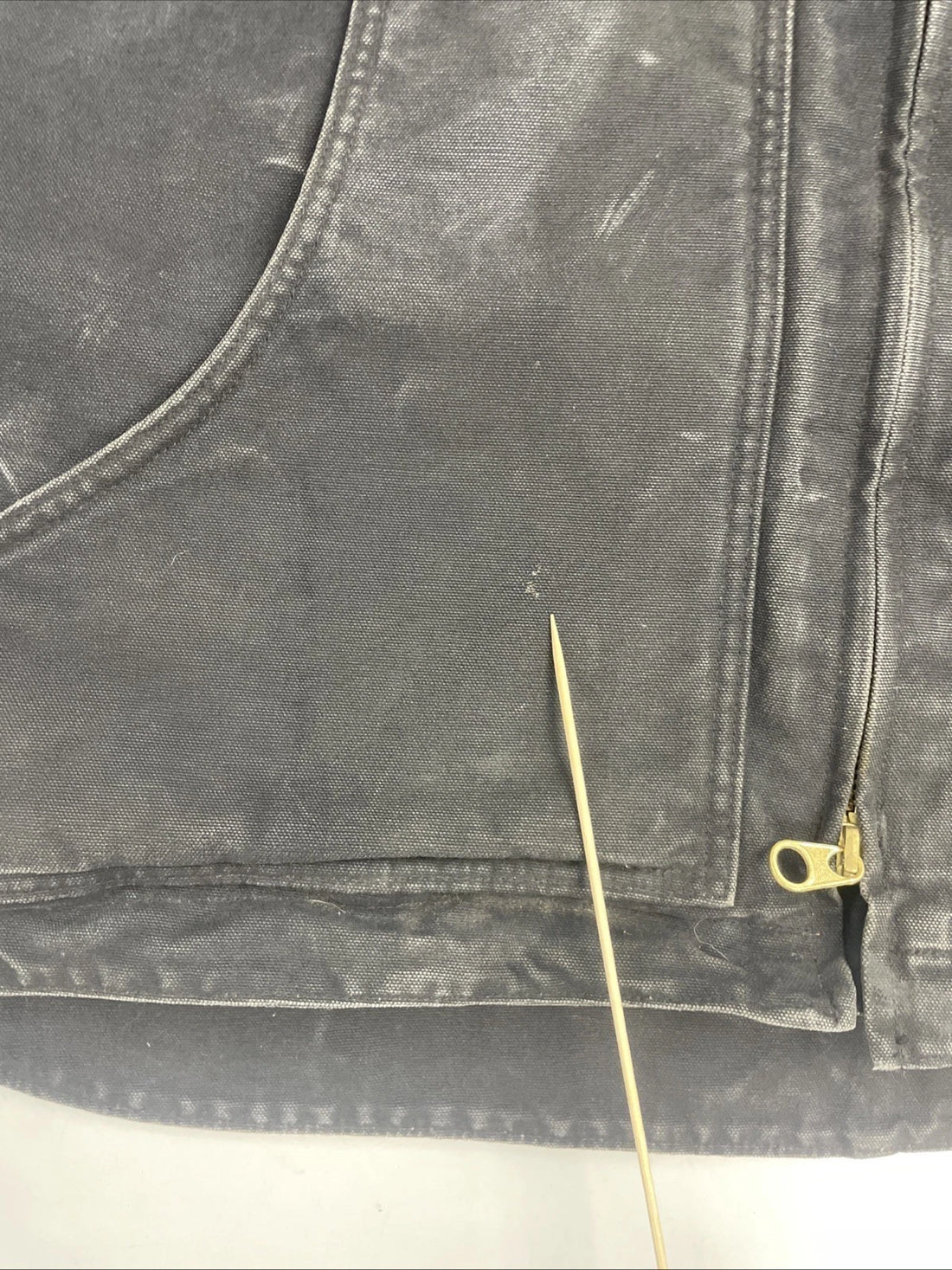 Carhartt Canvas Work Jacket Size 2XL Sherpa Lined C61 BLK