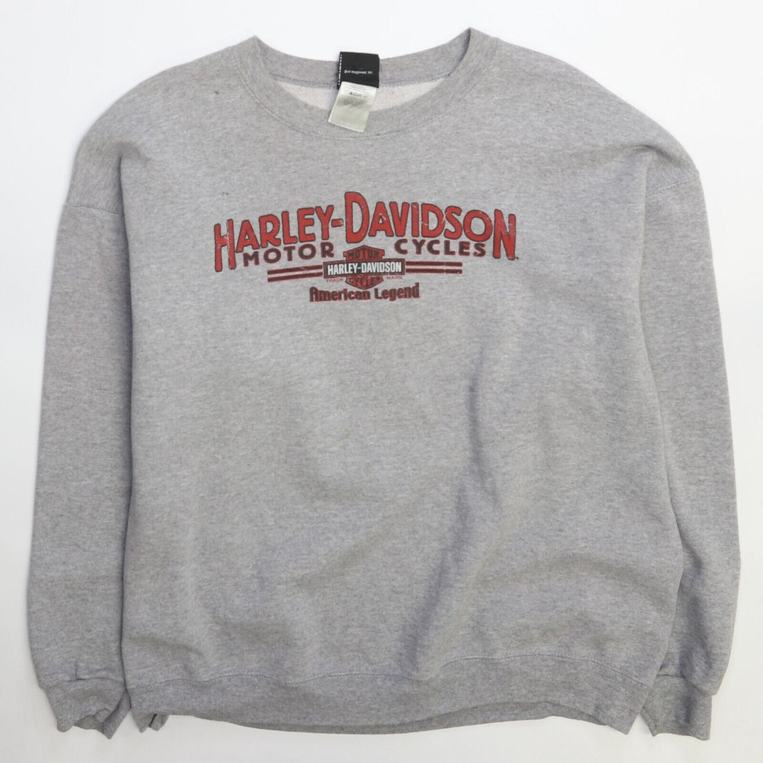 Harley Davidson Motorcycles Crewneck Sweatshirt Size XL Biker Gray