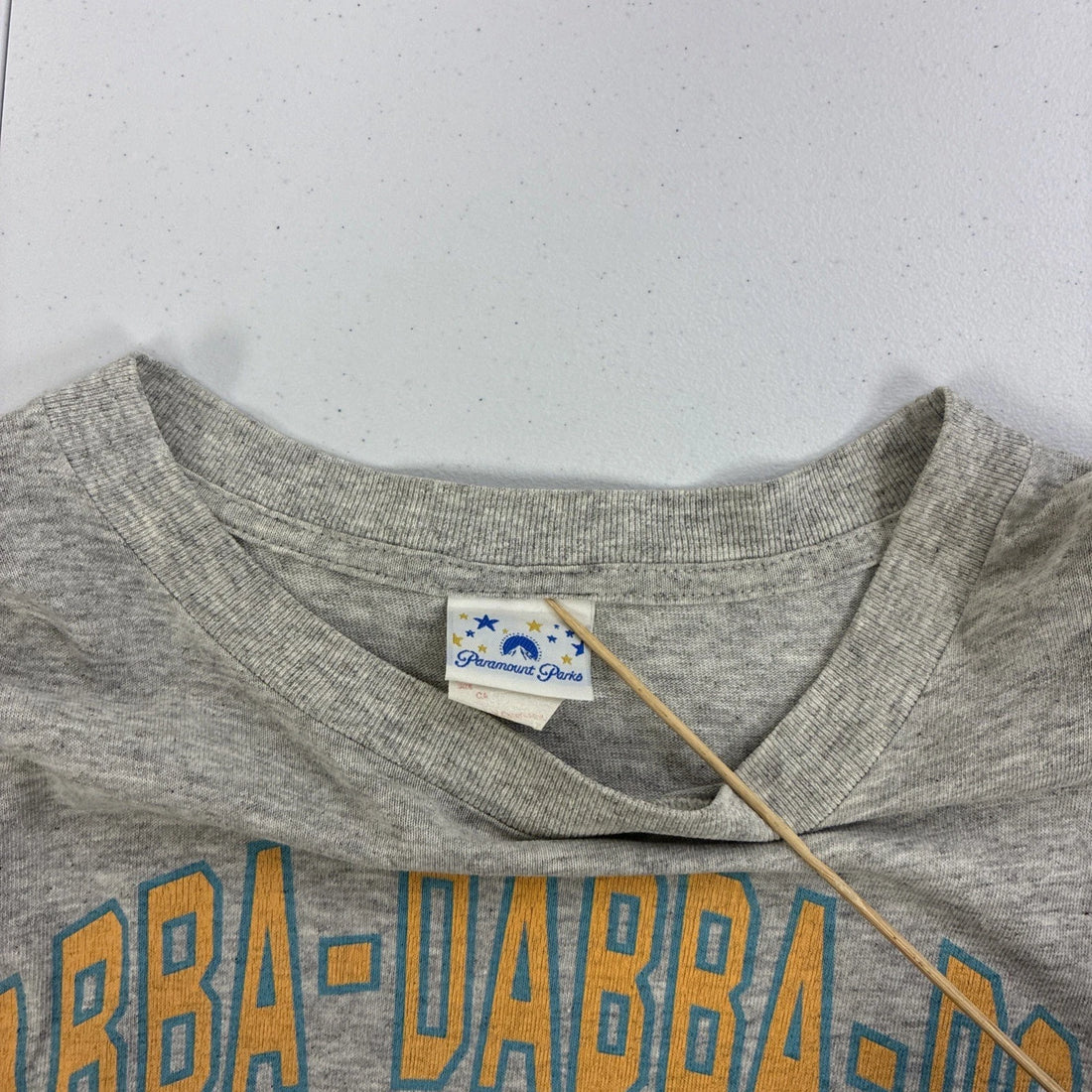 Vintage Fred Flinstone Paramount Parks T-Shirt Size XL Double Sided 1994 90s