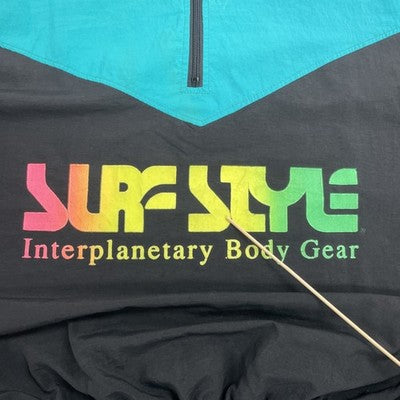Vintage Surf Style Pullover Windbreaker Light Jacket One Size 90s
