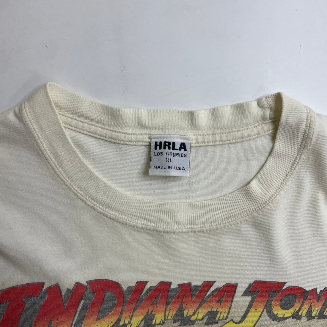 Vintage Indiana Jones T-Shirt Size XL Movie Promo