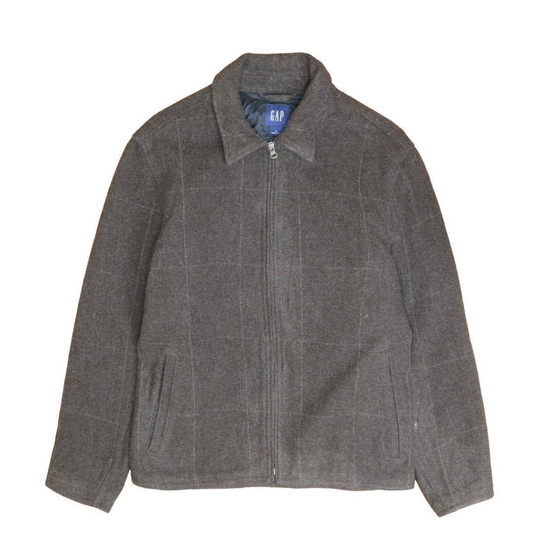 Vintage GAP Wool Coat Jacket Size Medium Plaid