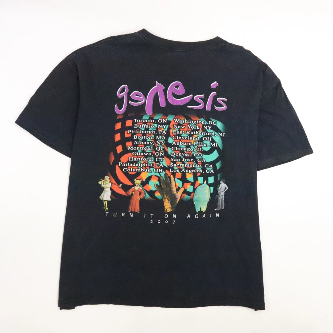 Genesis Turn It On Again 2007 Tour T-Shirt Size XL