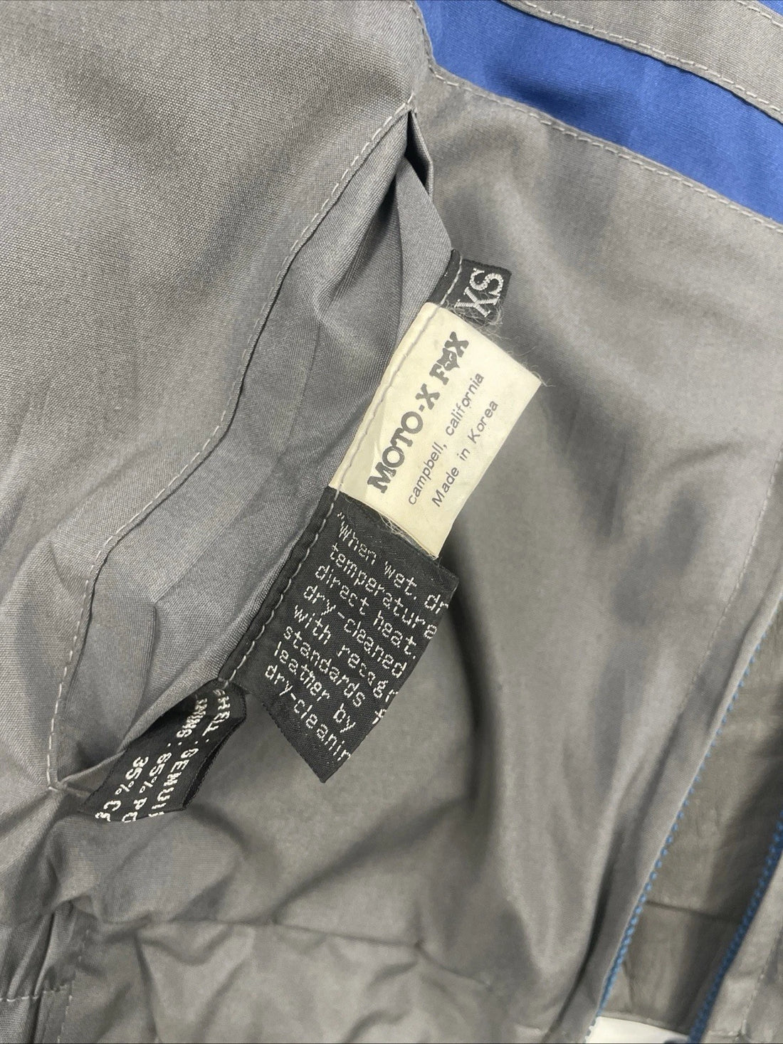 Vintage Fox Moto X Racing Reversible Leather Jacket Size XS