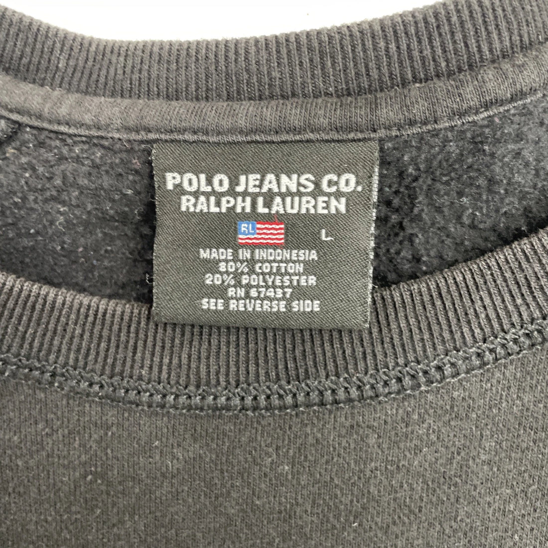 Vintage Polo Jeans Ralph Lauren Crewneck Sweatshirt Size Large