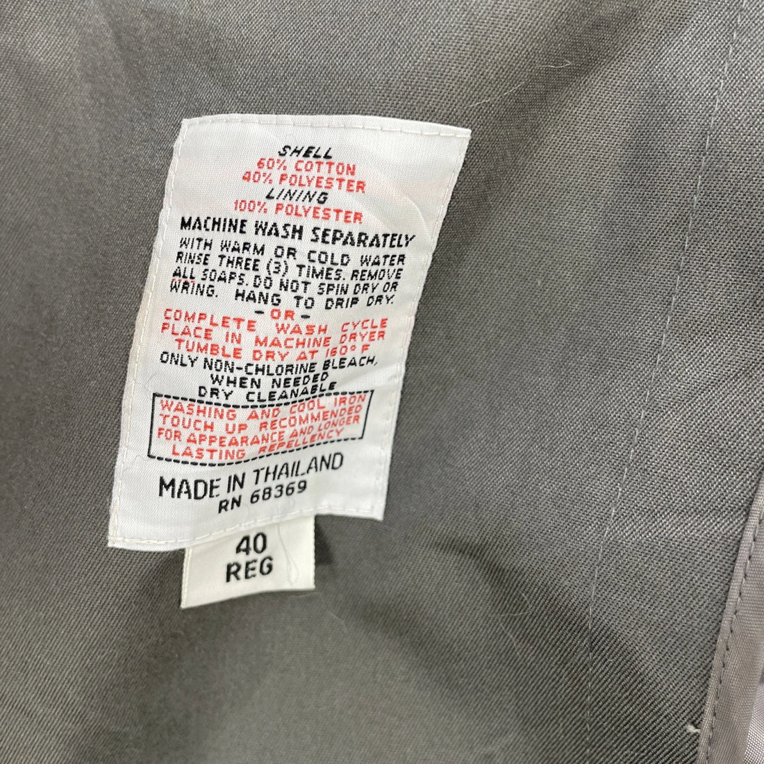 Vintage London Towne Double Breasted Trench Coat Jacket Size 40 Reg Gray