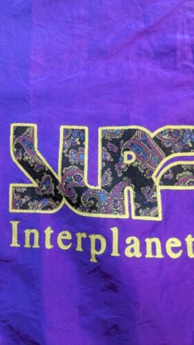 Vintage Surf Style Pullover Windbreaker Jacket One Size Iridescent Paisley