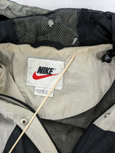 Vintage Nike Light Jacket Size Medium Black Embroidered Swoosh 90s