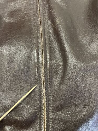 Vintage Gap Leather Coat Jacket Size XL Brown