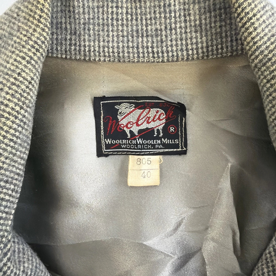 Vintage Woolrich Wool Mackinaw Field Shirt Jacket Size 40 40s 50s