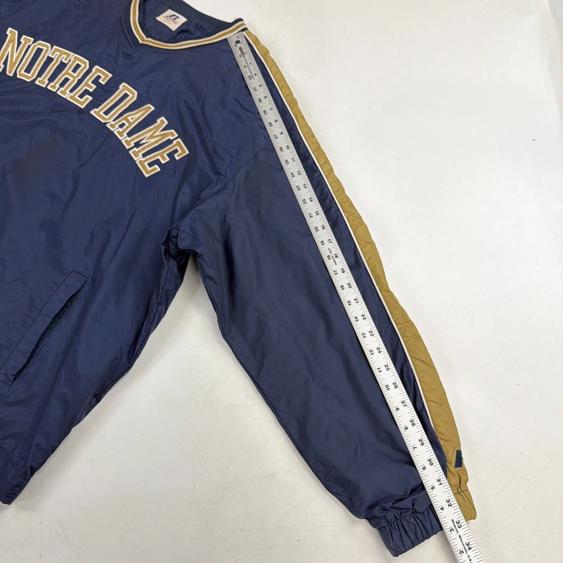 Notre Dame Fighting Irish Pullover Windbreaker Jacket Size 2XL NCAA