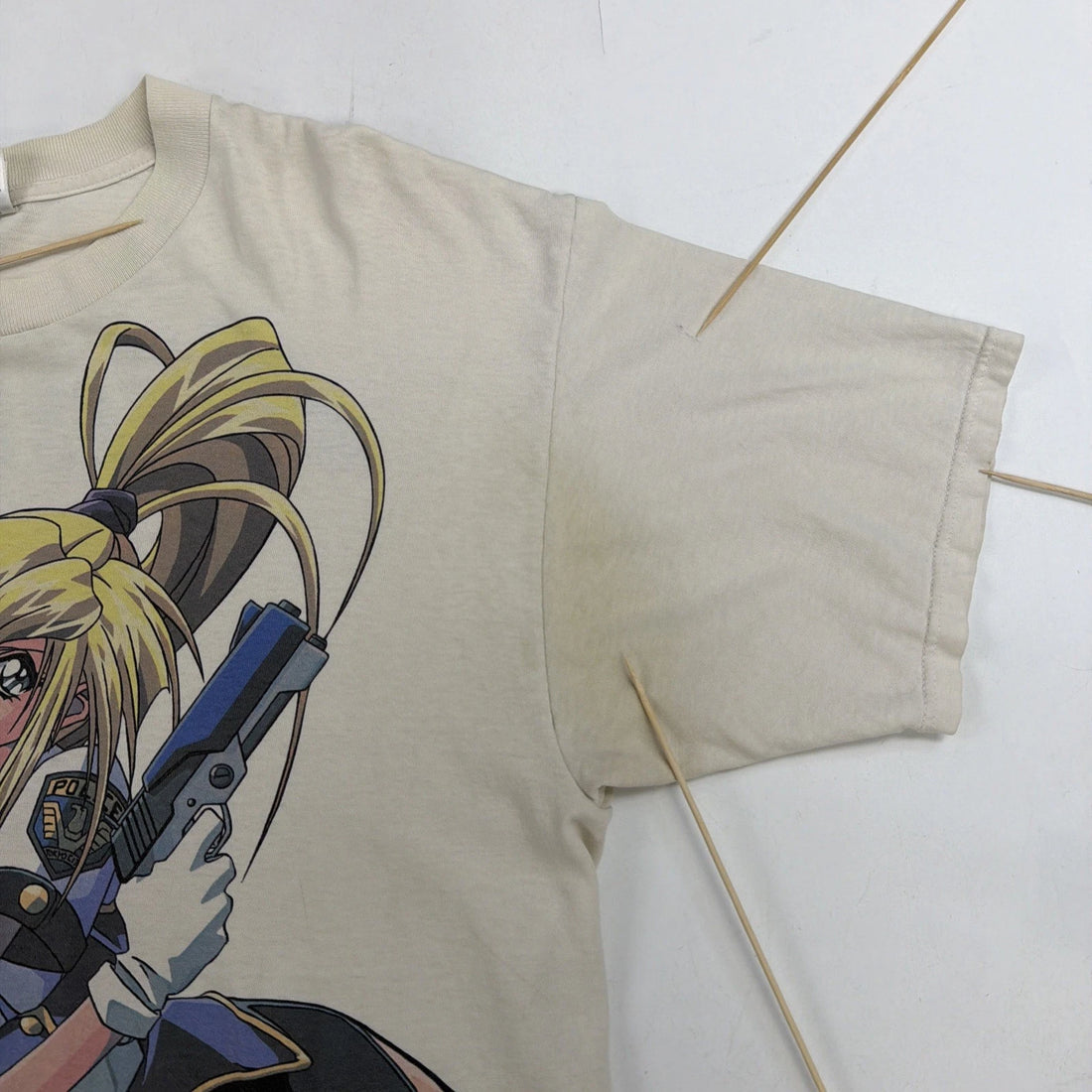 Vintage Burn Up W T-Shirt Size XL Anime Manga AOP