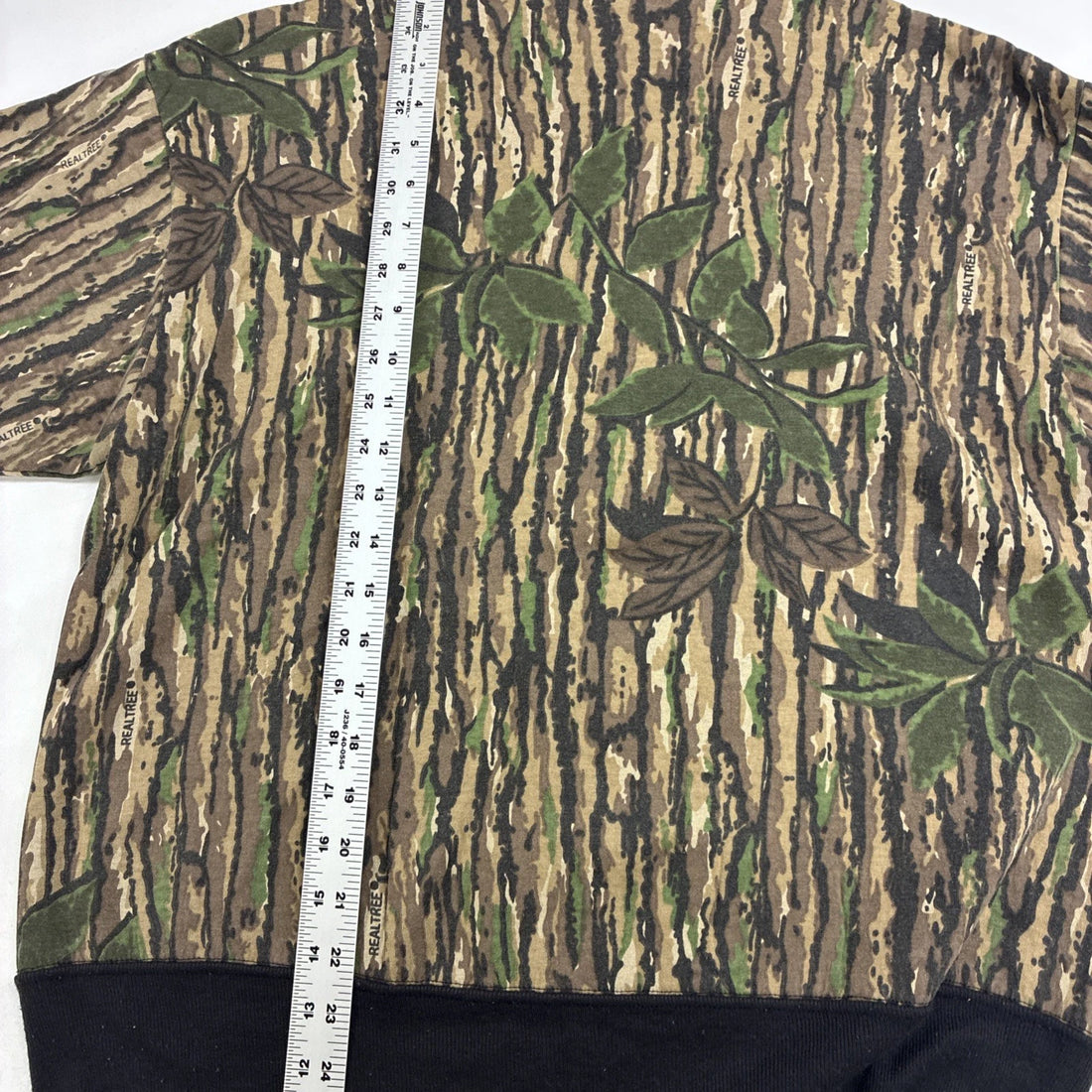 Vintage Realtree Camo Zip Sweatshirt Hoodie Size Large