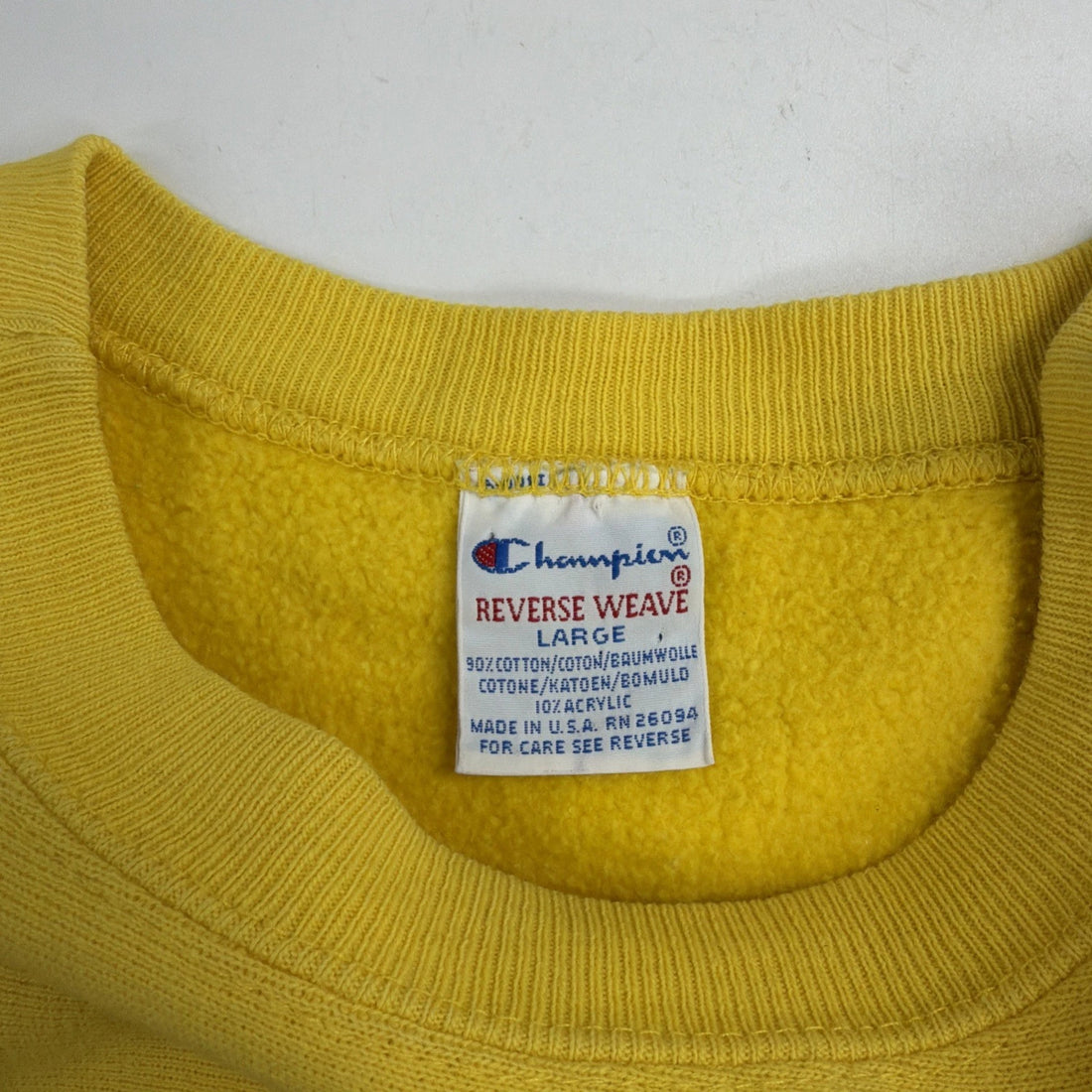 Vintage UW Champion Reverse Weave Crewneck Sweatshirt Size Large 90s