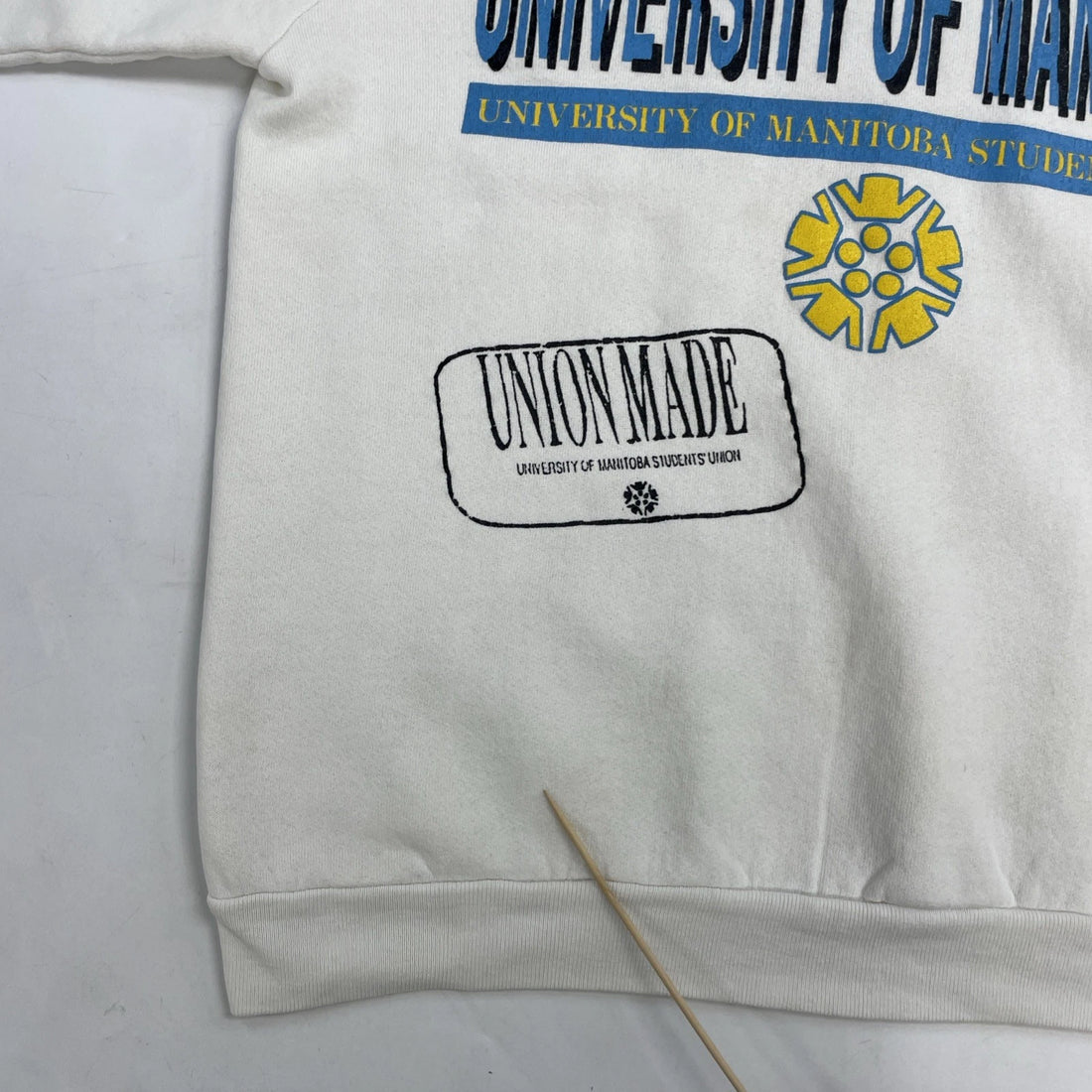 Vintage University Of Manitoba Student Union Crewneck Sweatshirt Size Large 90s