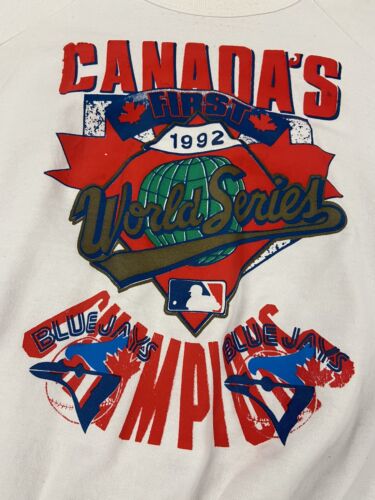 Vintage Toronto Blue Jays First World Series Champs Sweatshirt XL 1992 90s MLB