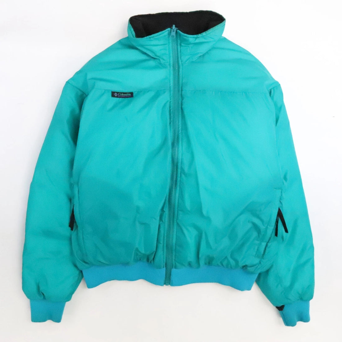 Vintage Columbia Puffer Bomber Jacket Size XL Reversible