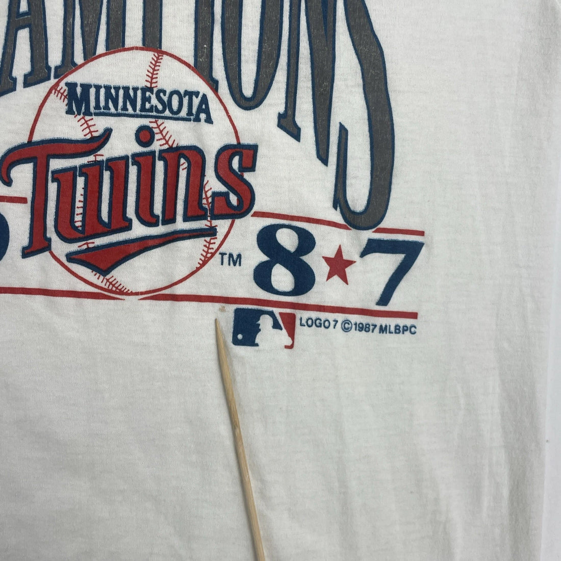 Vintage Minnesota Twins World Series Champions T-Shirt Medium 1987 80s MLB