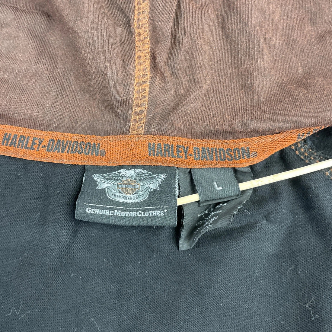 Harley Davidson Motorcycles Full Zip Sweatshirt Hoodie Size Large