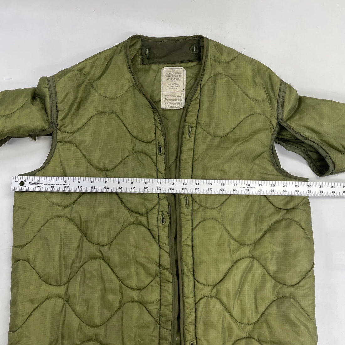 Vintage Military Cold Weather Field Coat Jacket Liner Size Small