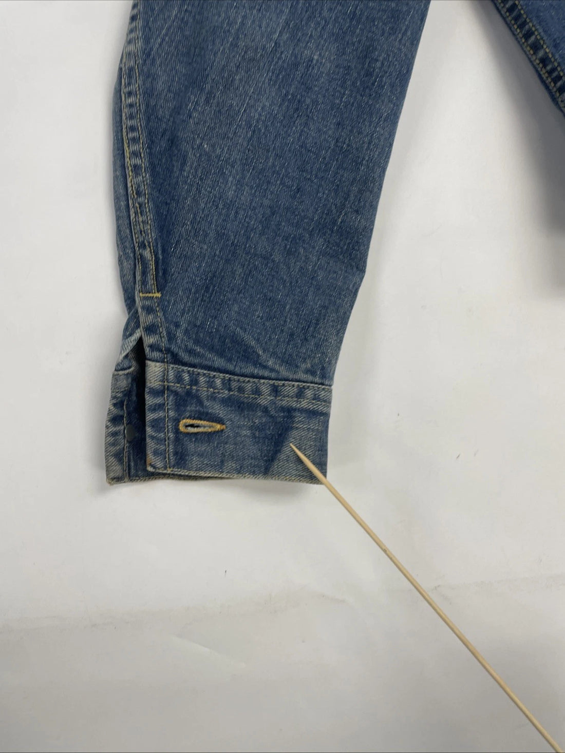 Vintage Lee Sanforized Denim Jacket Small PATD-153438 Montreal Canada Patch 70s