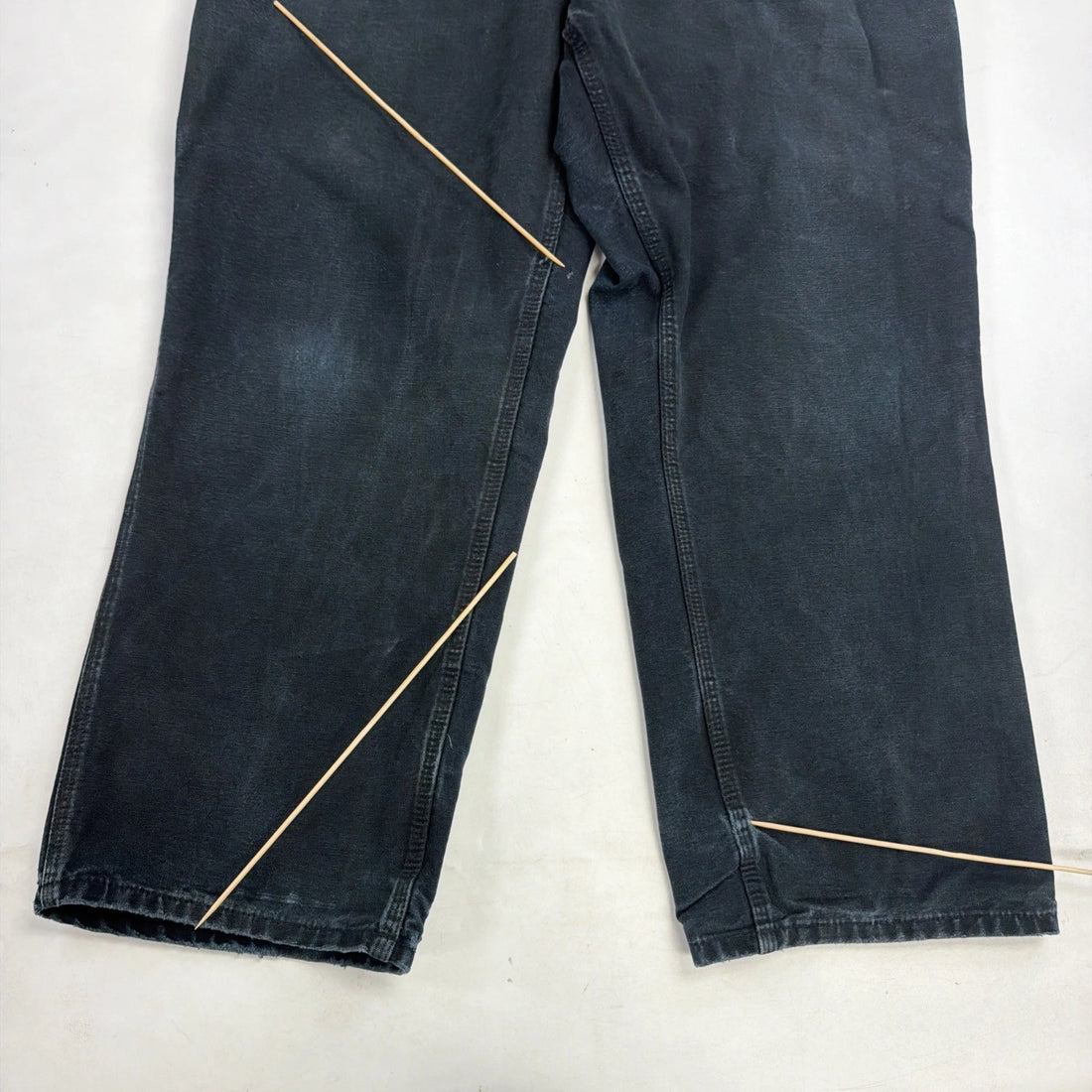 Carhartt Canvas Carpenter Work Pants Size 38 X 30 Black