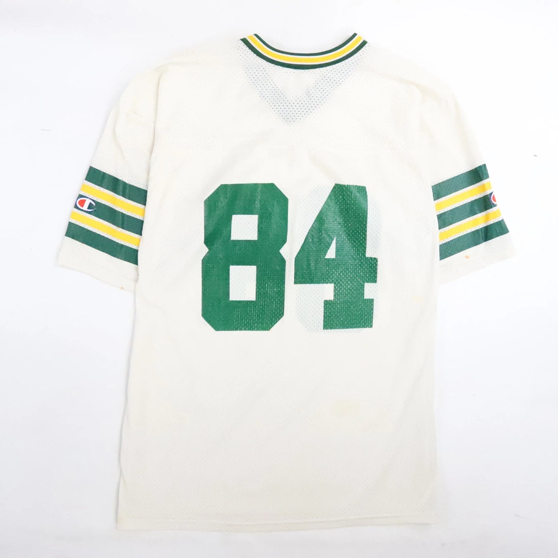 Vintage Green Bay Packers Sterling Sharpe Champion Jersey Size Large White NFL