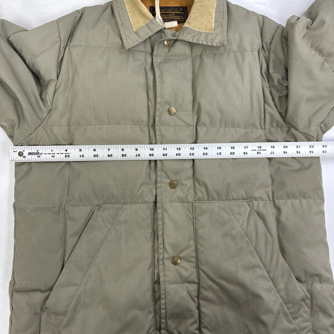 Vintage Eddie Bauer Quilted Goose Down Jacket Size Large