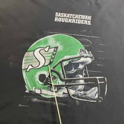 Vintage Saskatchewan Roughriders T-Shirt Size 2XL CFL