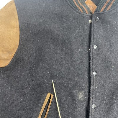 Vintage Universal Studios Orlando Leather Wool Varsity Jacket Large