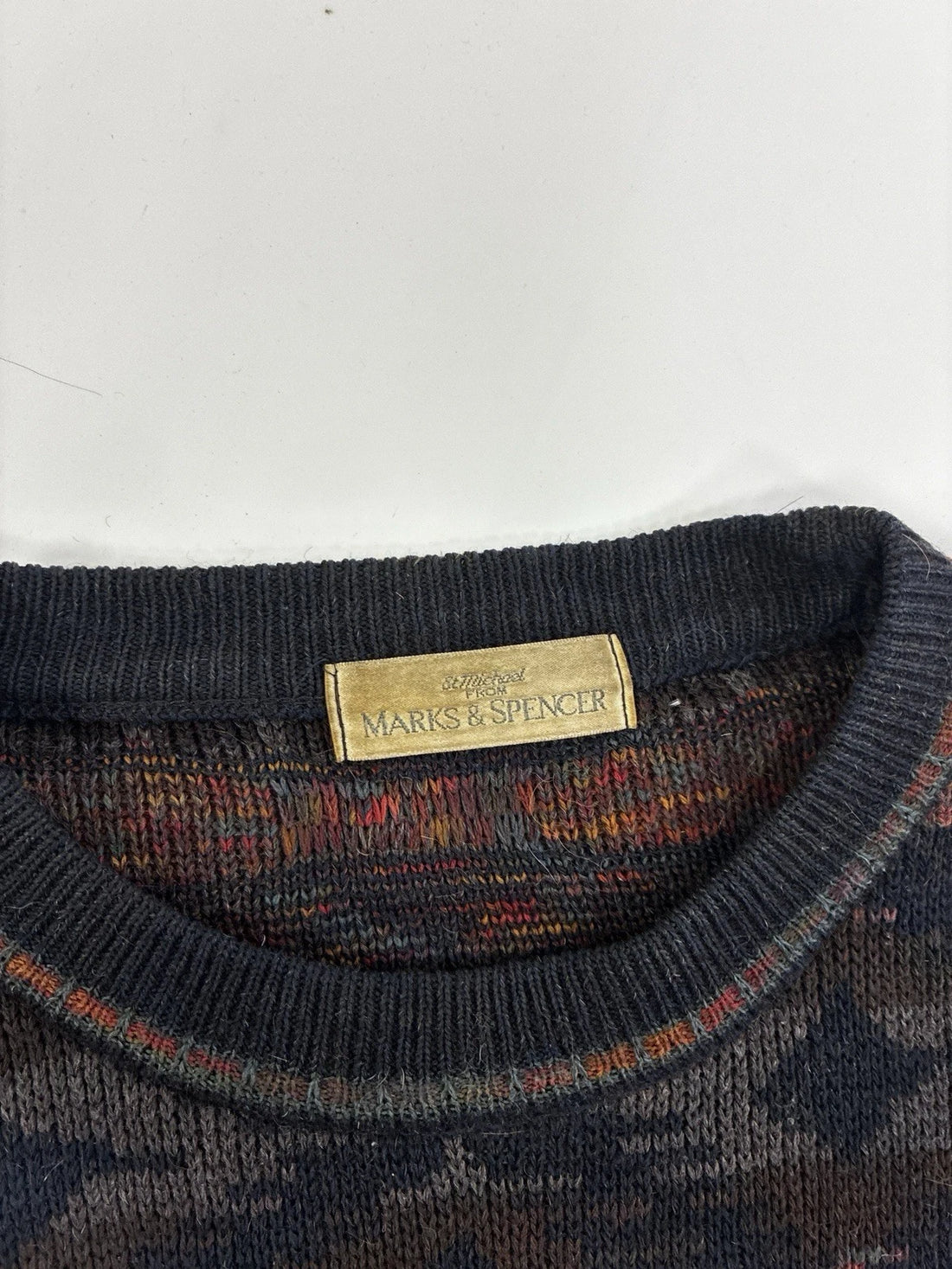 Vintage Marks And Spencer Western Aztec Crewneck Sweater Size XL