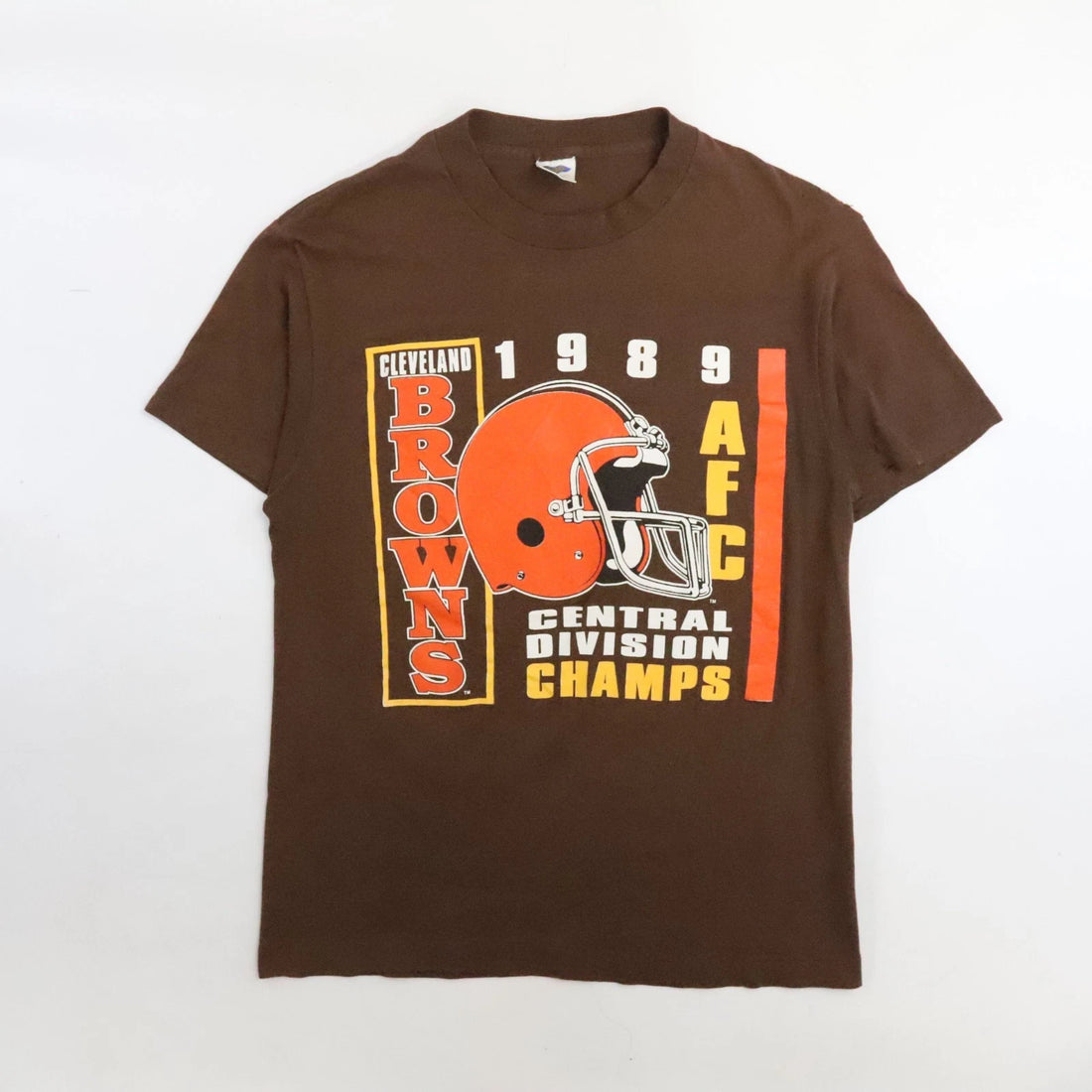 Vintage Cleveland Browns AFC Champs T-Shirt Size Large 1989 80s NFL
